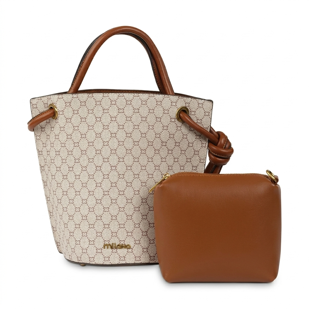 EMBERLEE BUCKET- Beige