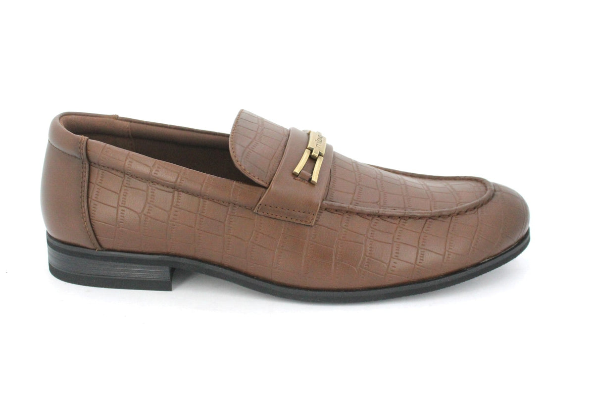 MALOUEL MENS FORMAL SHOES-BROWN