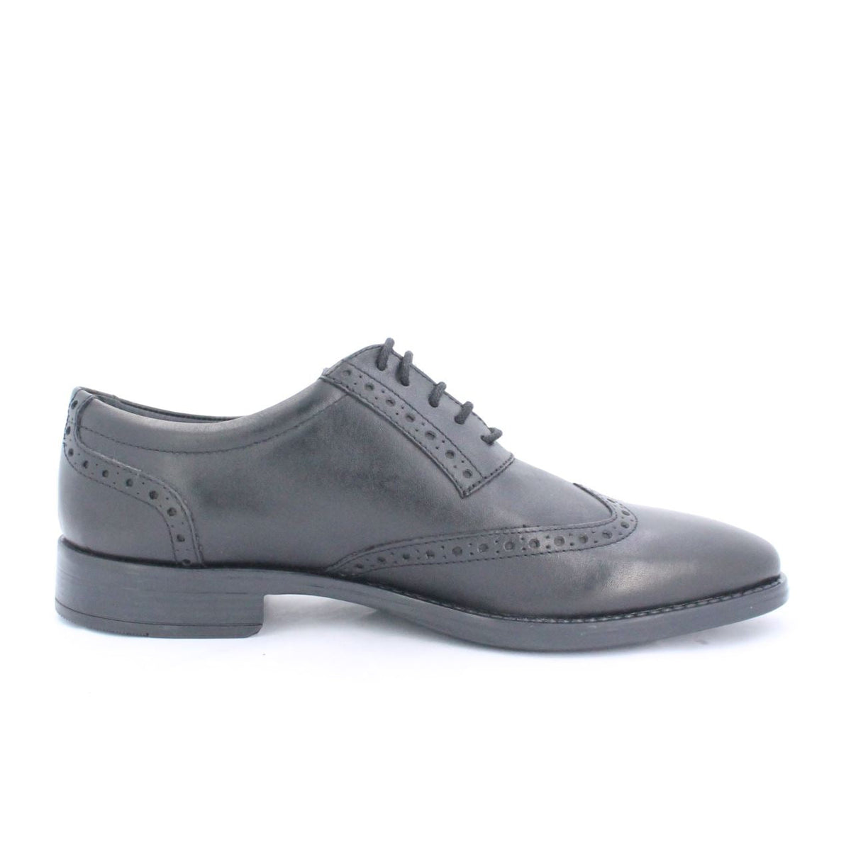 EZRA MENS LEATHER OXFORDS-BLACK