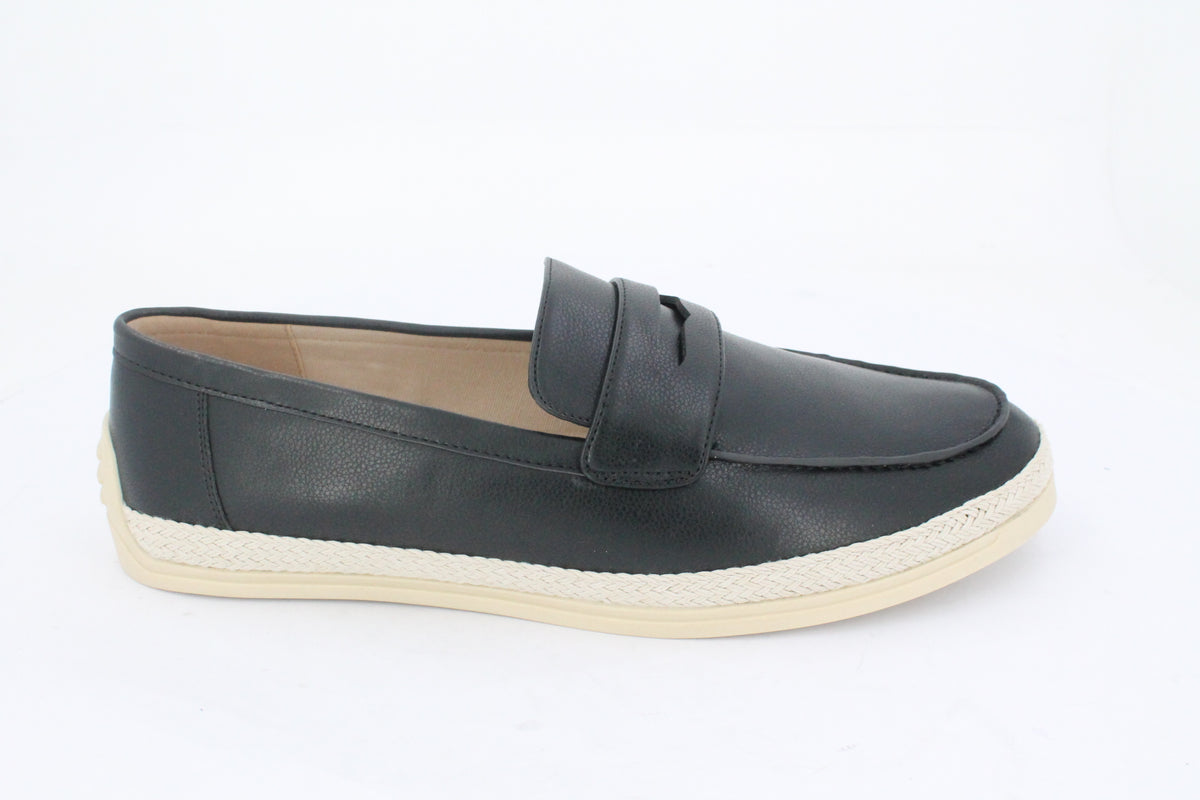 GILSON MENS CASUAL LOAFERS-BLACK