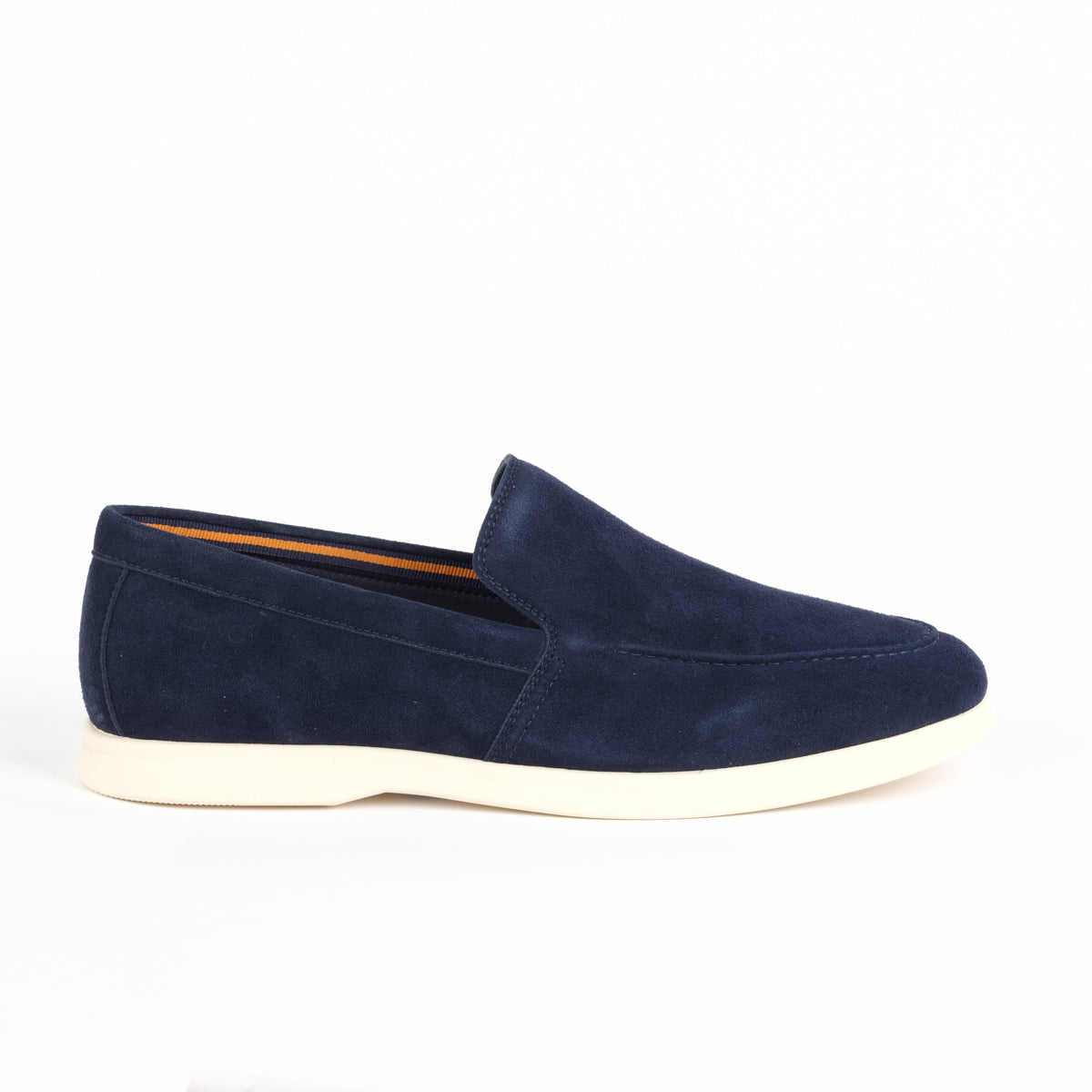 STEFANO MENS CASUAL LOAFERS-NAVY