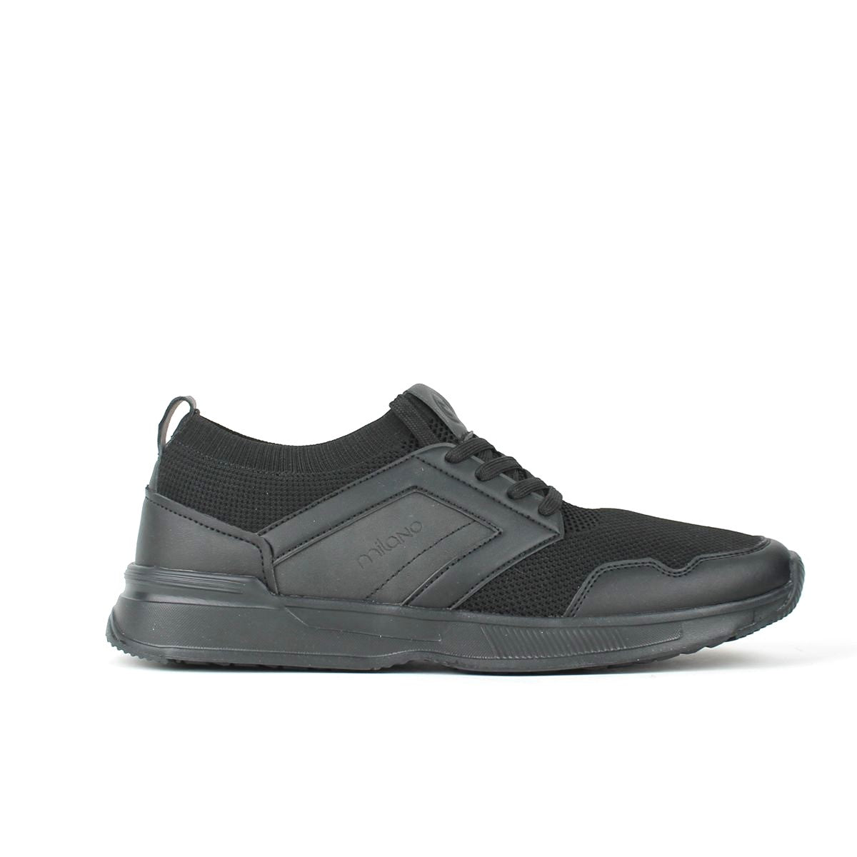 SIRIUS MENS LACEUP TRAINERS- BLACK