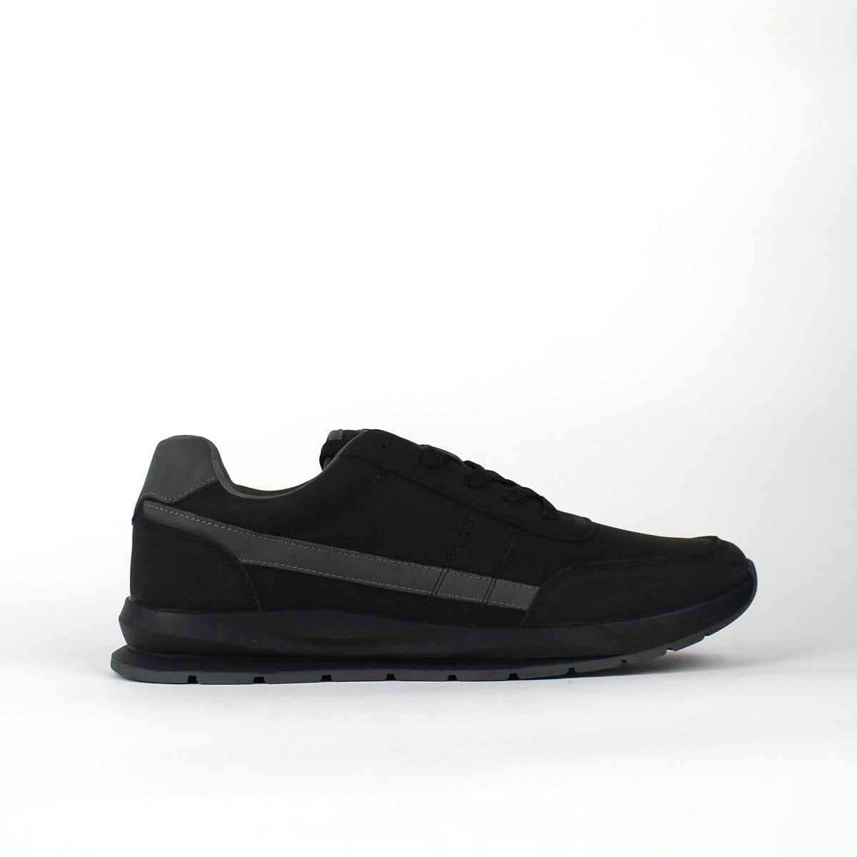 ANDRE MENS LACEUP SNEAKERS-BLACK