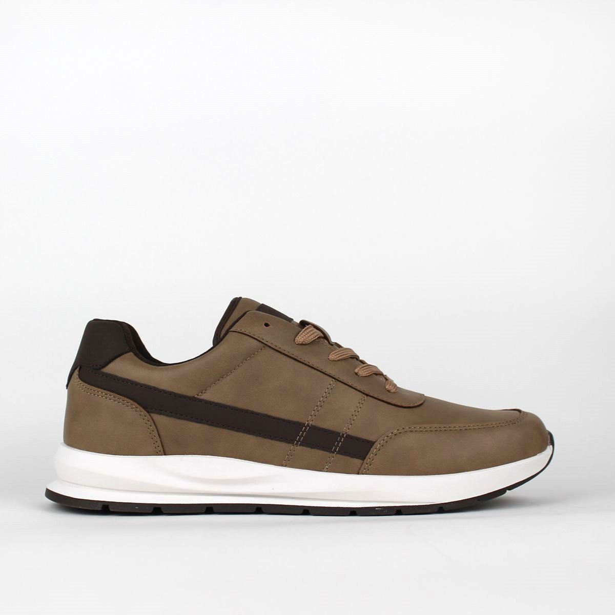 ANDRE MENS LACEUP SNEAKERS-TAUPE