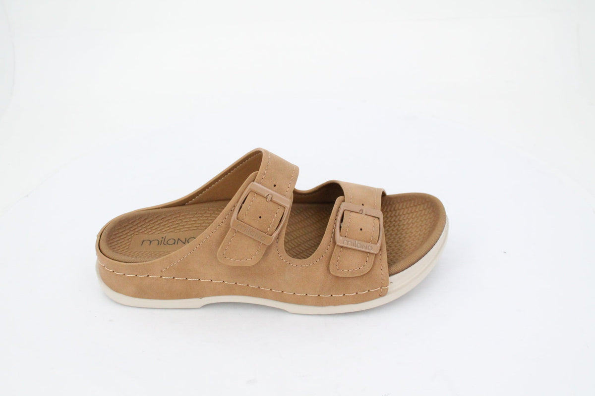 LETTI SLIDE SANDAL -TAN