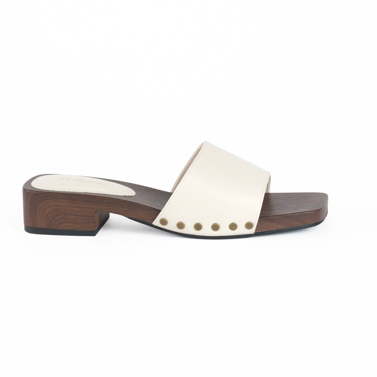 ESSEN SLIDES HEELS-OFF WHITE