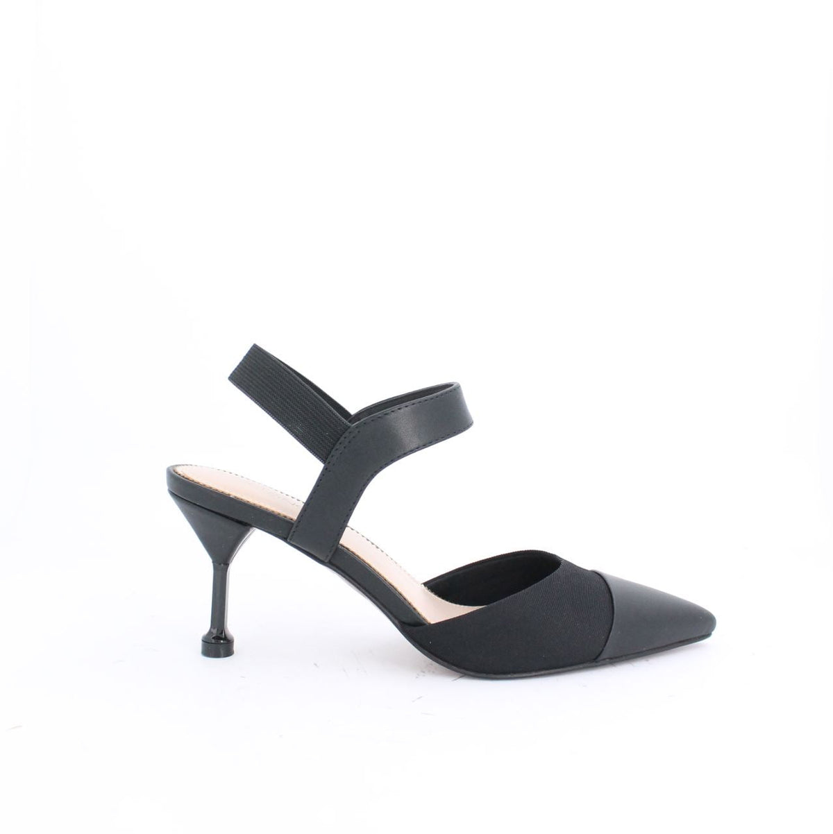 WOMEN'S SHOES - AARALYN - SLINGBACK STILETTO PUMP - BLACK - BY MILANO