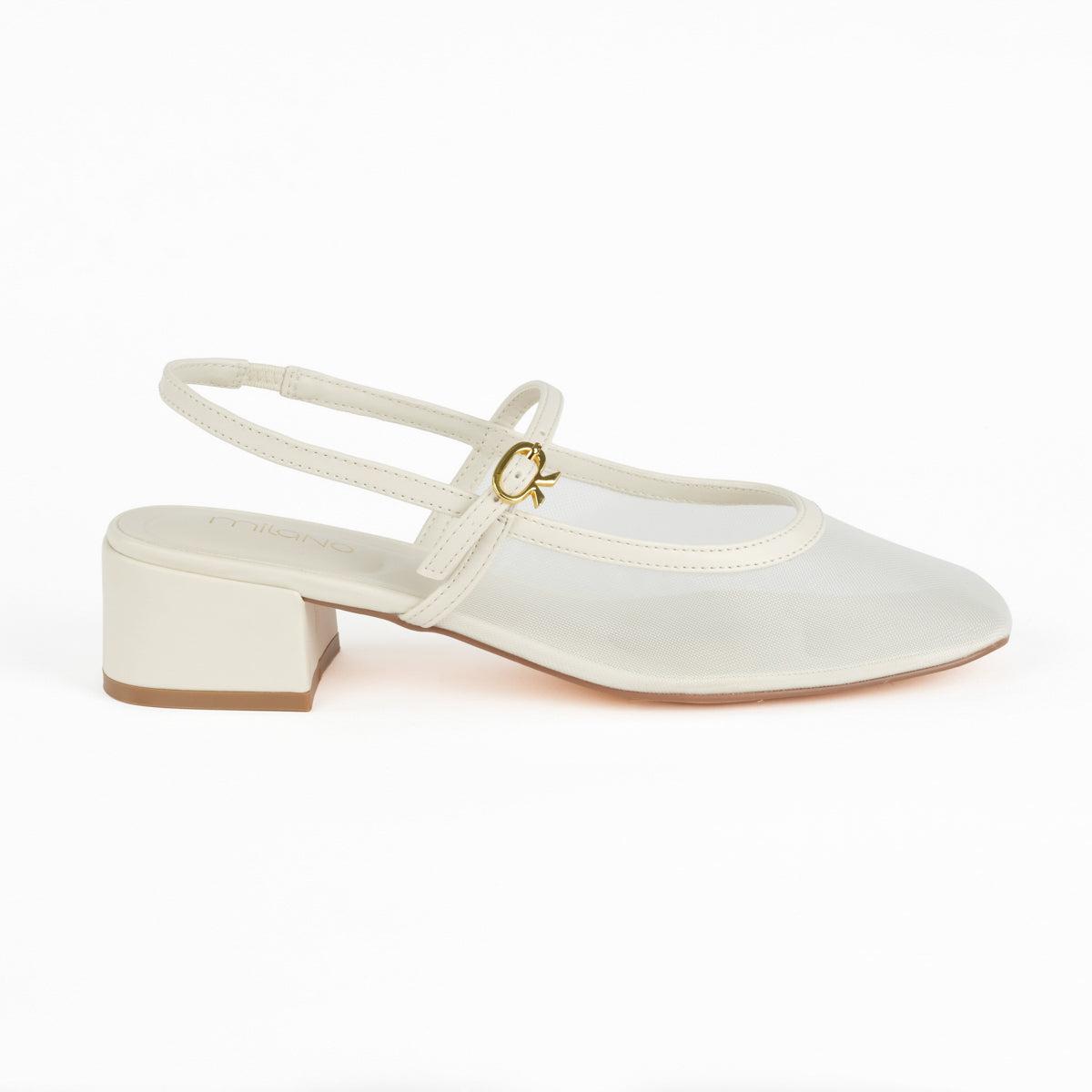 ROXAN SLINGBACK HEELS-OFFWHITE
