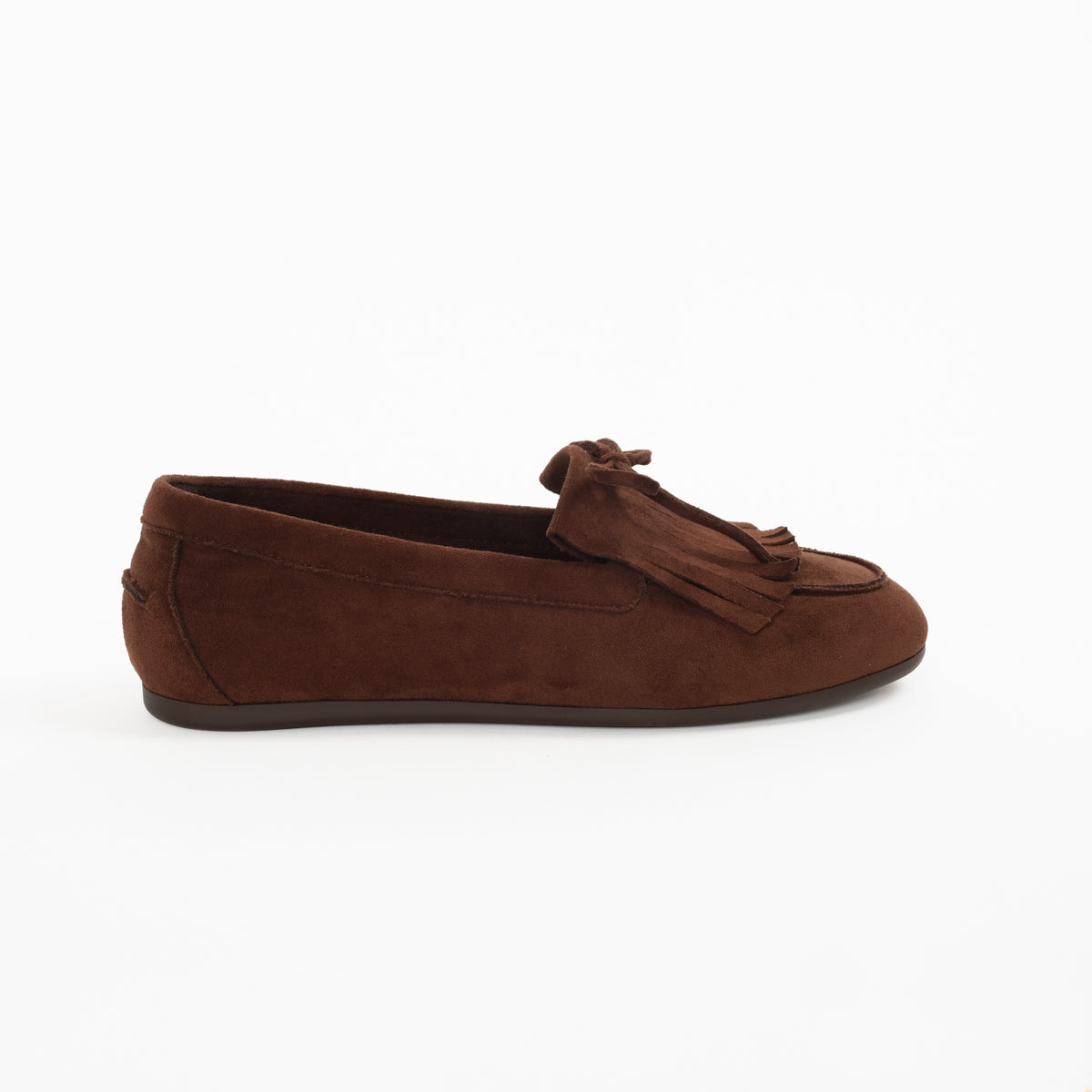 WISSAL Boat Shoes Flats - DARK BROWN