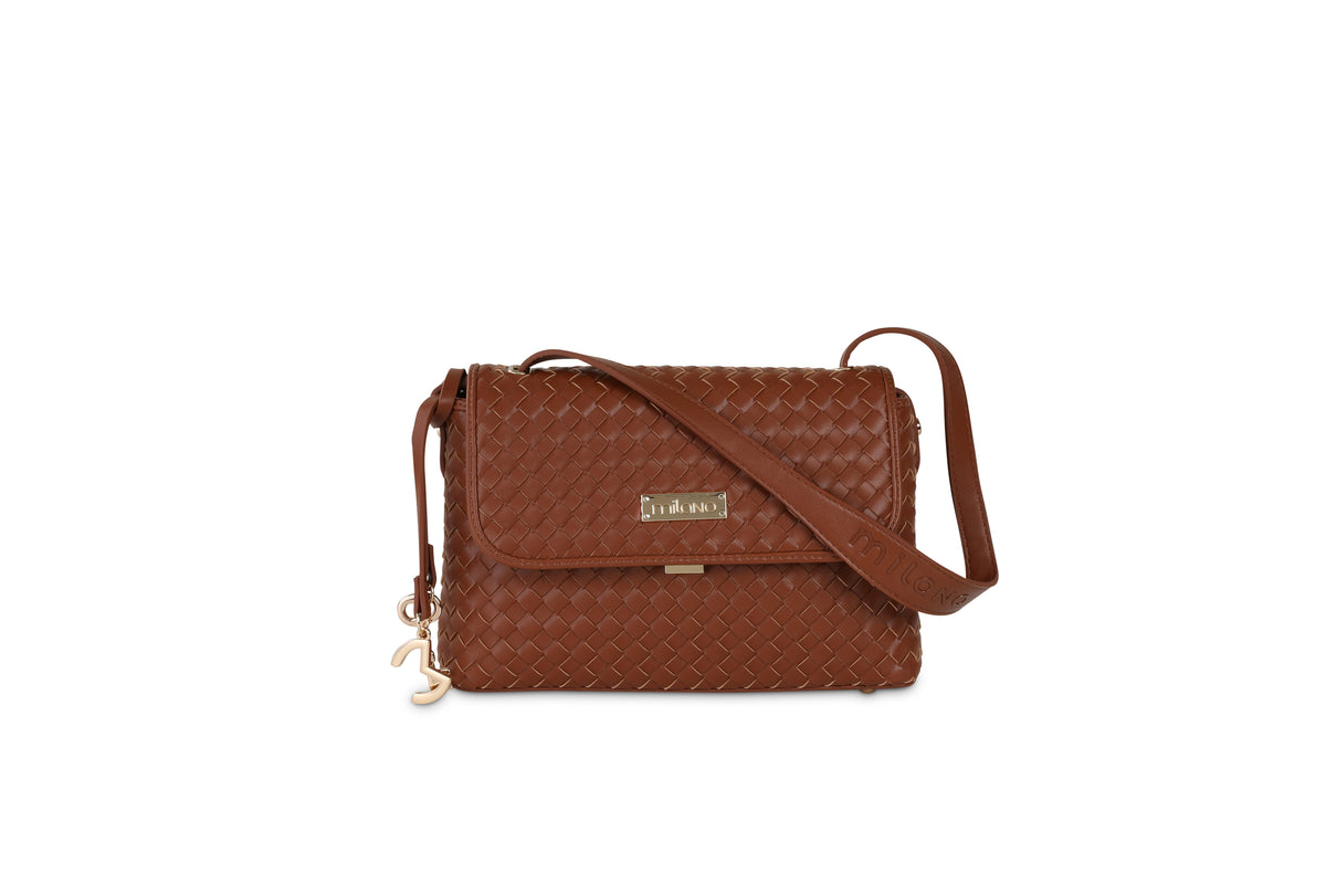 ZOYA CROSSBODY- BROWN