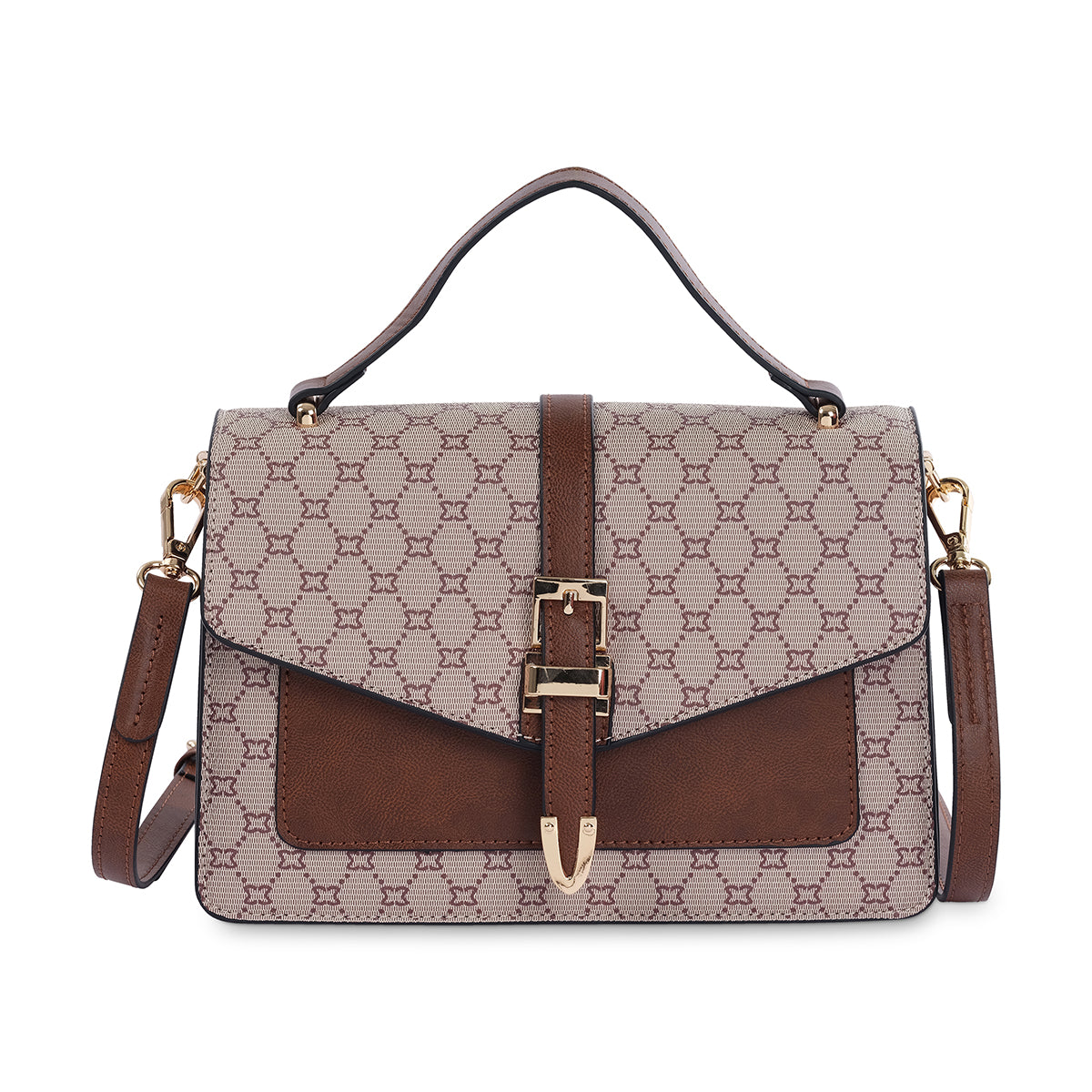 KEISHA SATCHEL- Beige
