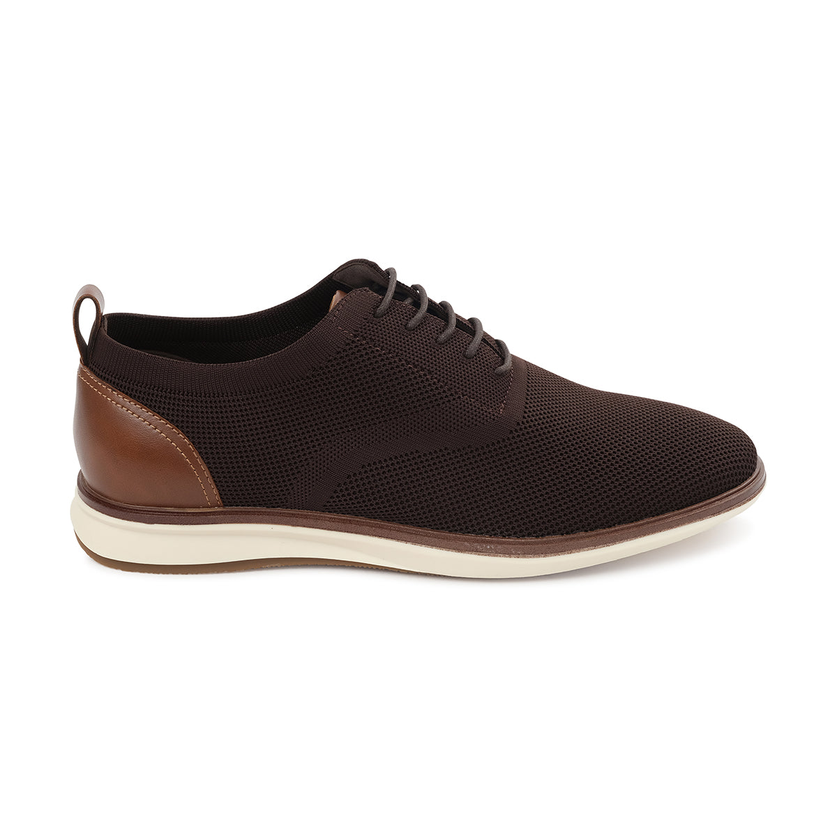 ARCHER MENS CASUAL OXFORD-DK BROWN