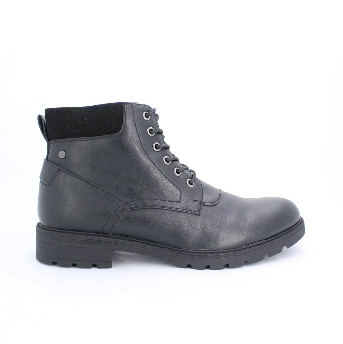 ALBONA MENS ANKLE BOOTS-BLACK