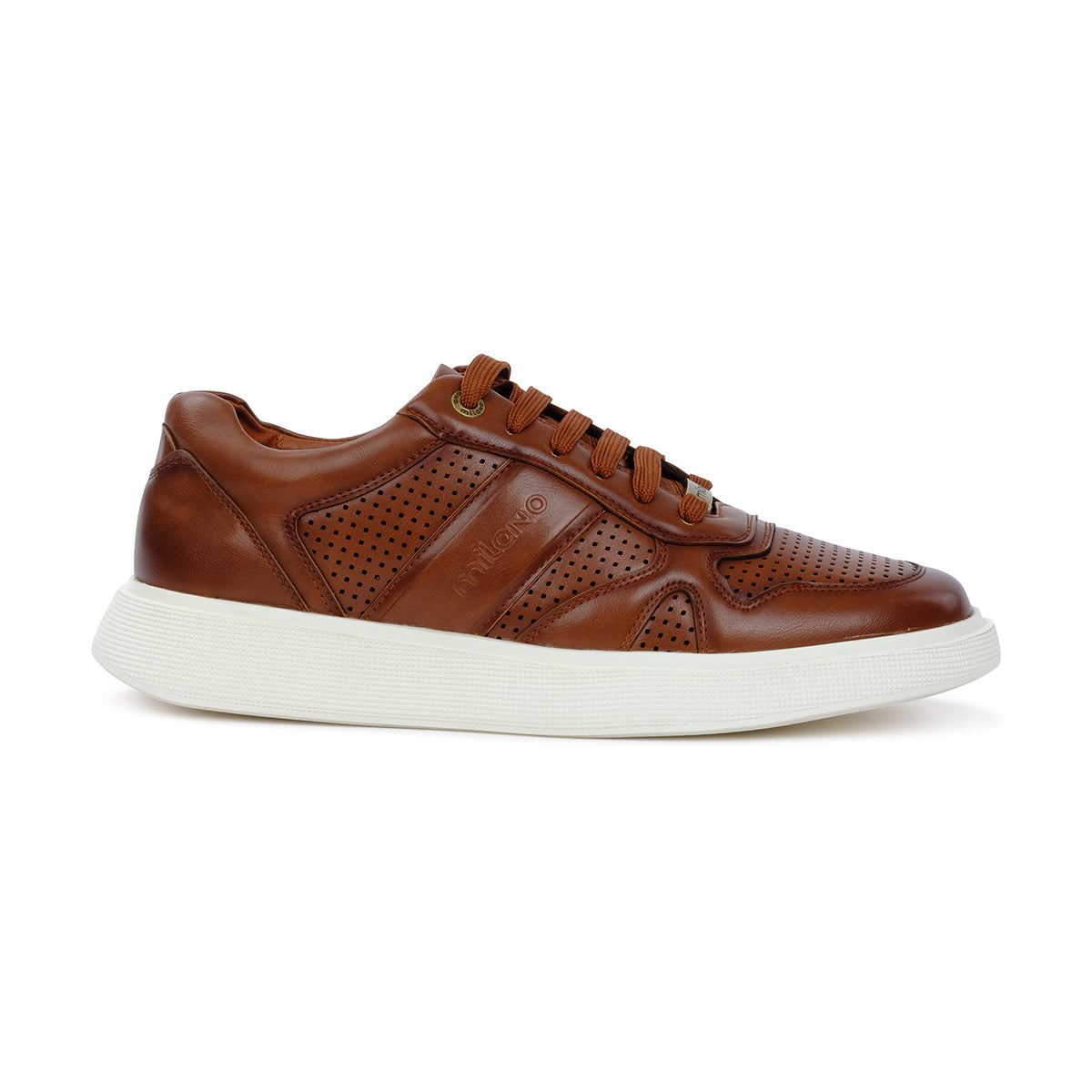 KERMANS MENS LACEUP SNEAKERS-TAN