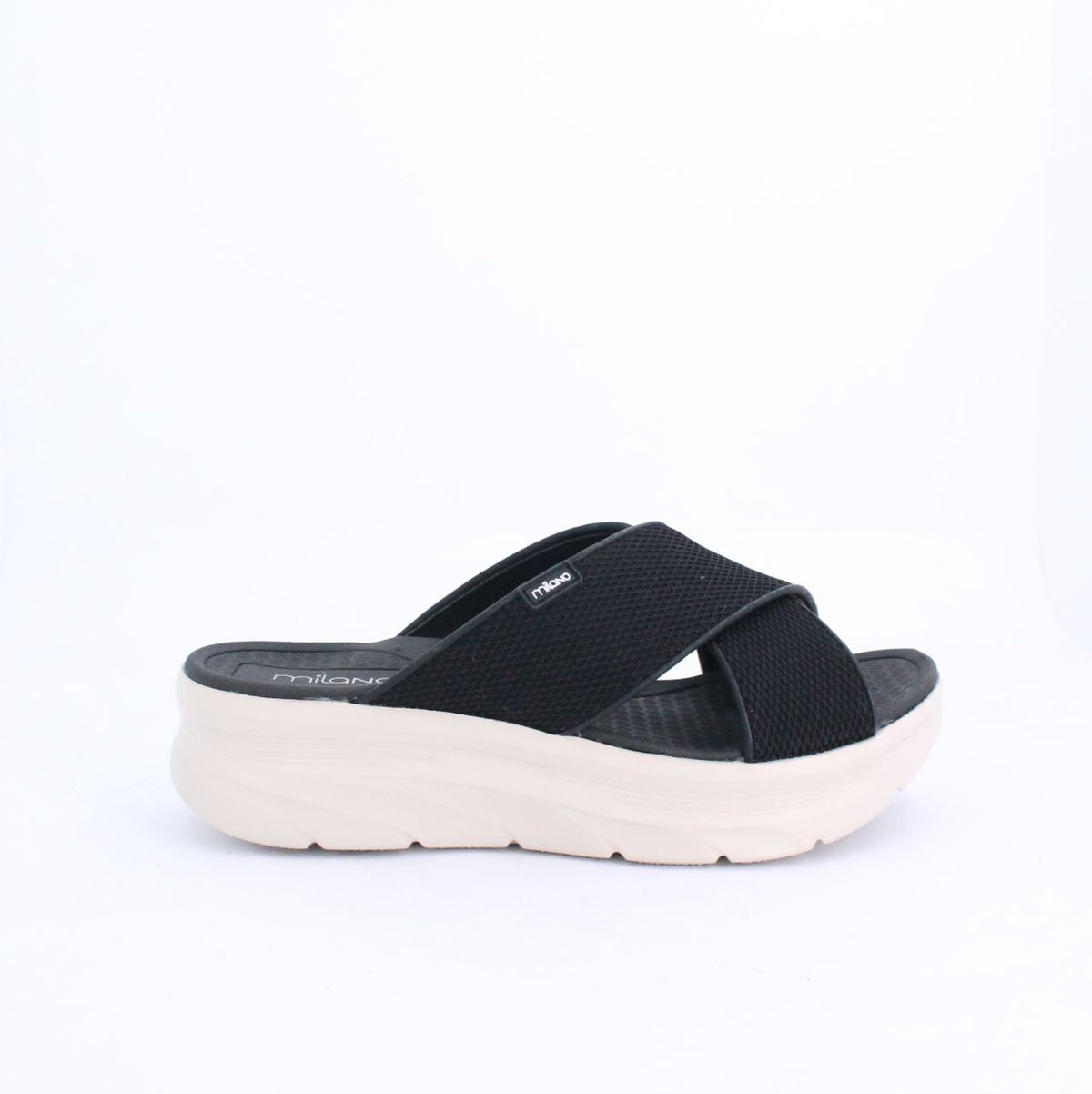 ALLEN SPORTY SLIDE SANDAL - BLACK