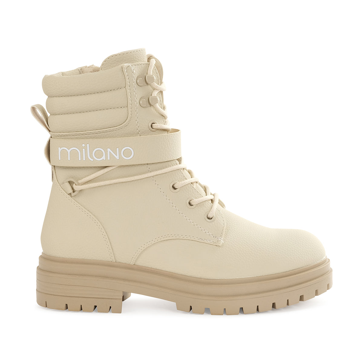 SAYONA LADIES BIKER BOOTS - IVORY