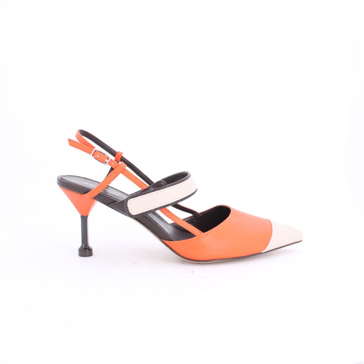 GRETAH SLINGBACK HEELS - ORANGE