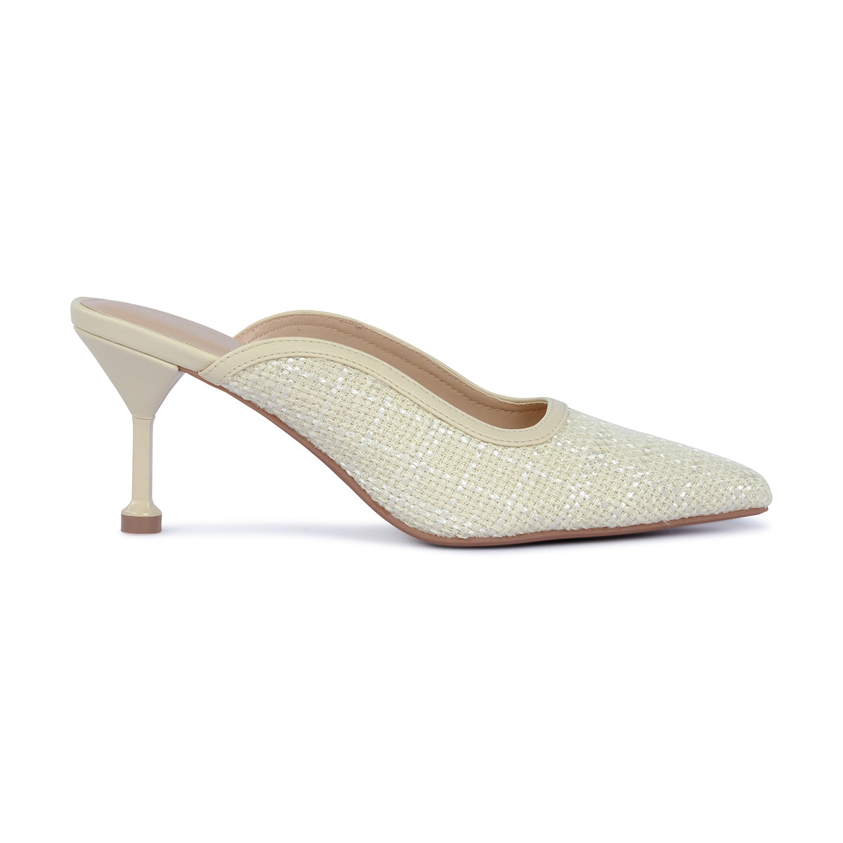 AREEJ TWEED-Slingback-Beige