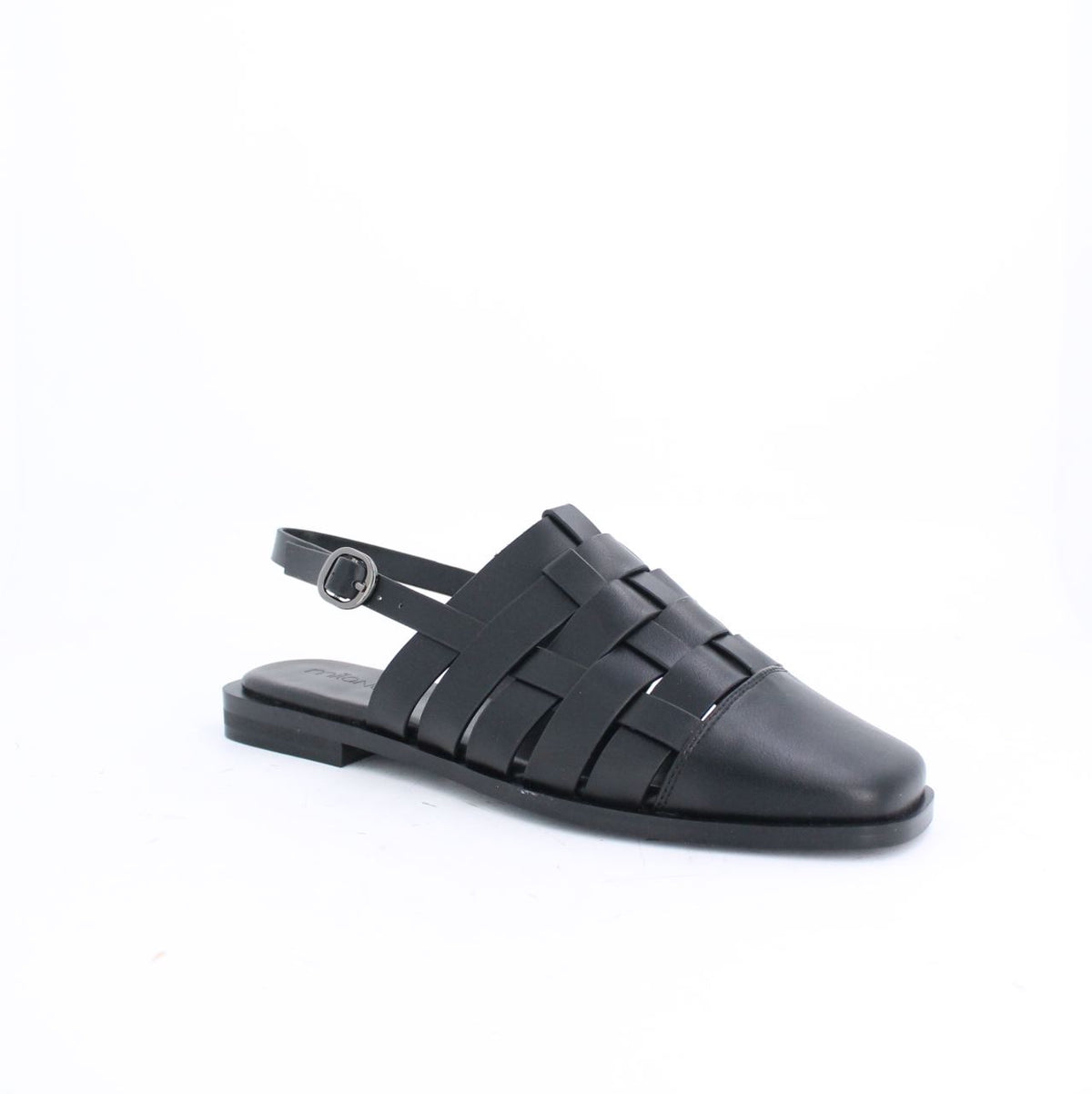 WYNNE FLAT MULES - BLACK