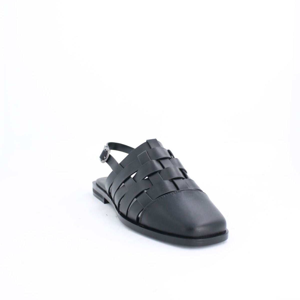 WYNNE FLAT MULES - BLACK