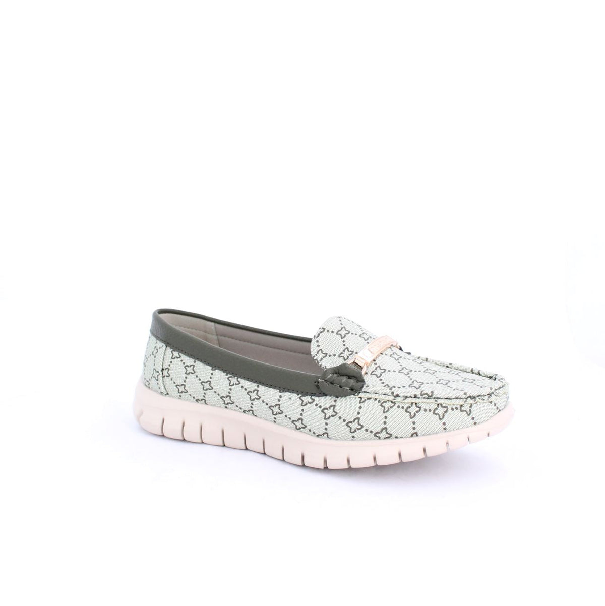 ARELLA MOCCASINS  FLAT - KHAKI