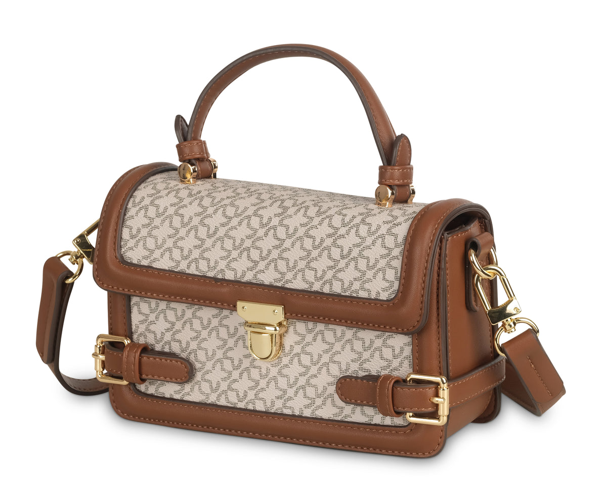 PETRA SATCHEL BAG -  BEIGE