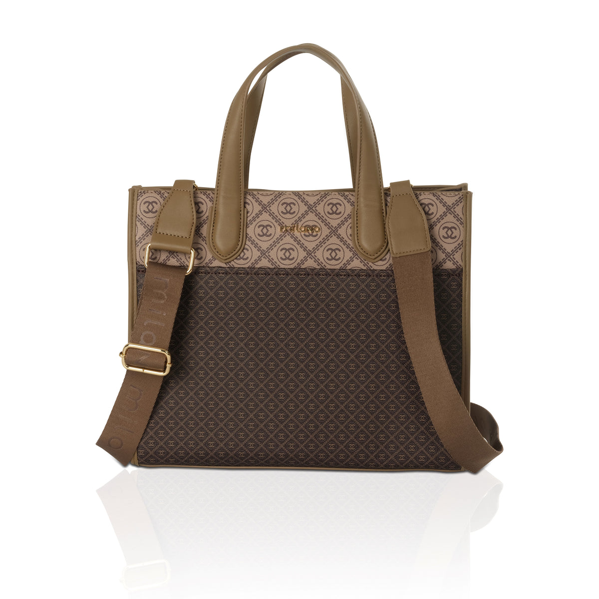 LEA TOTE- BROWN