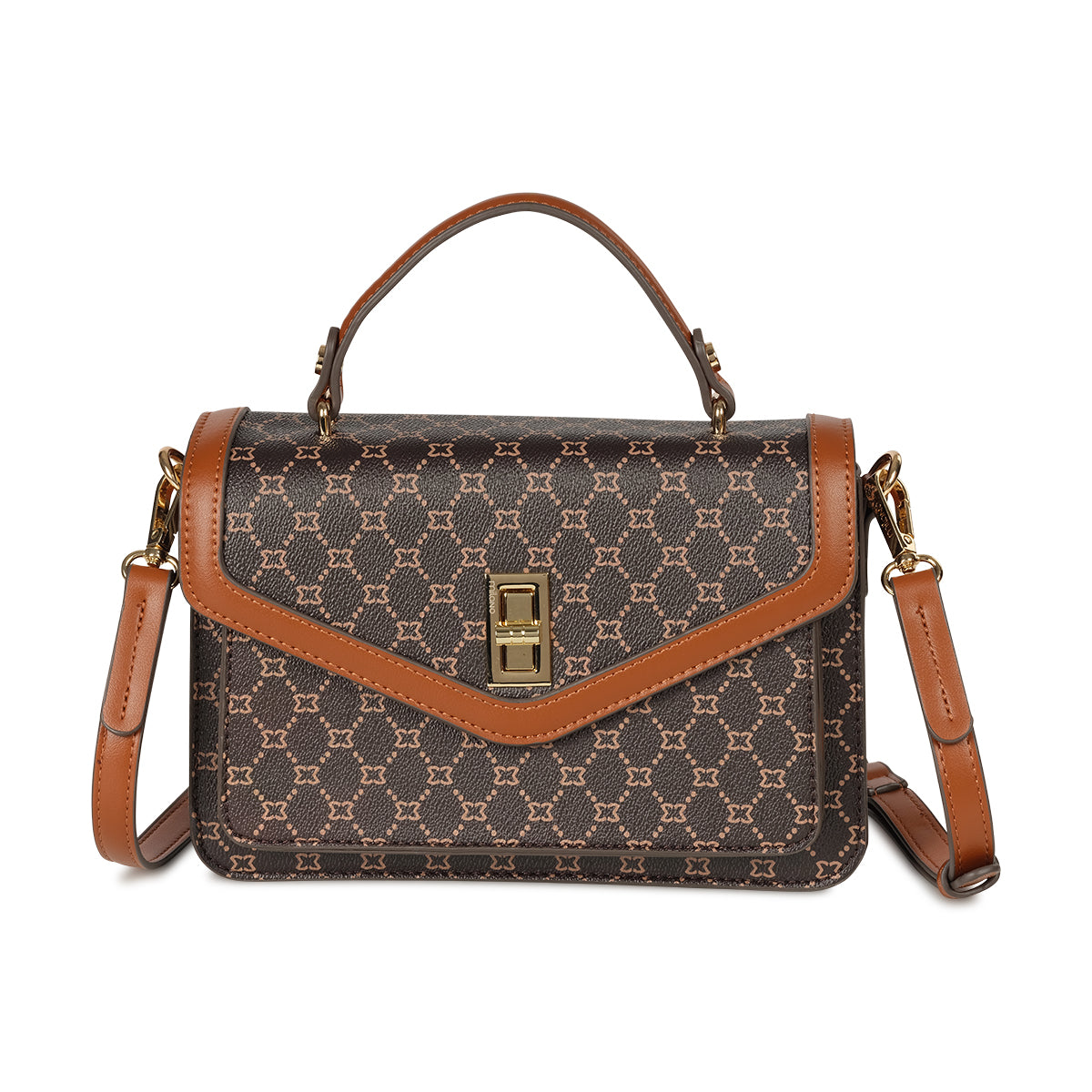 NORMA FLAP BAG- Brown