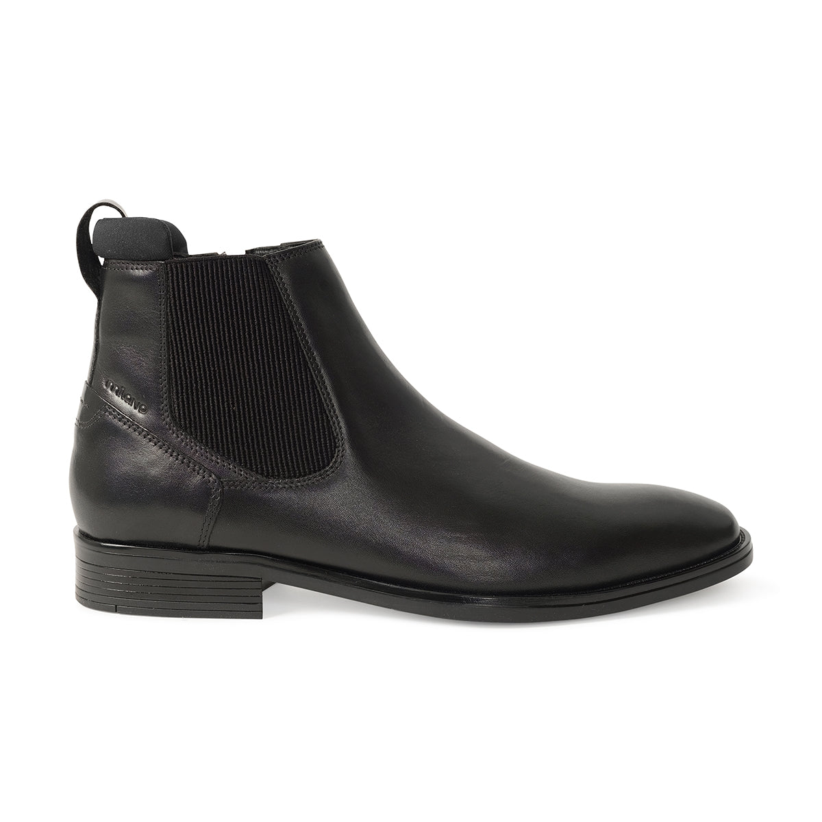 PAXAN MENS LEATHER CHELSEA BOOTS-BLACK