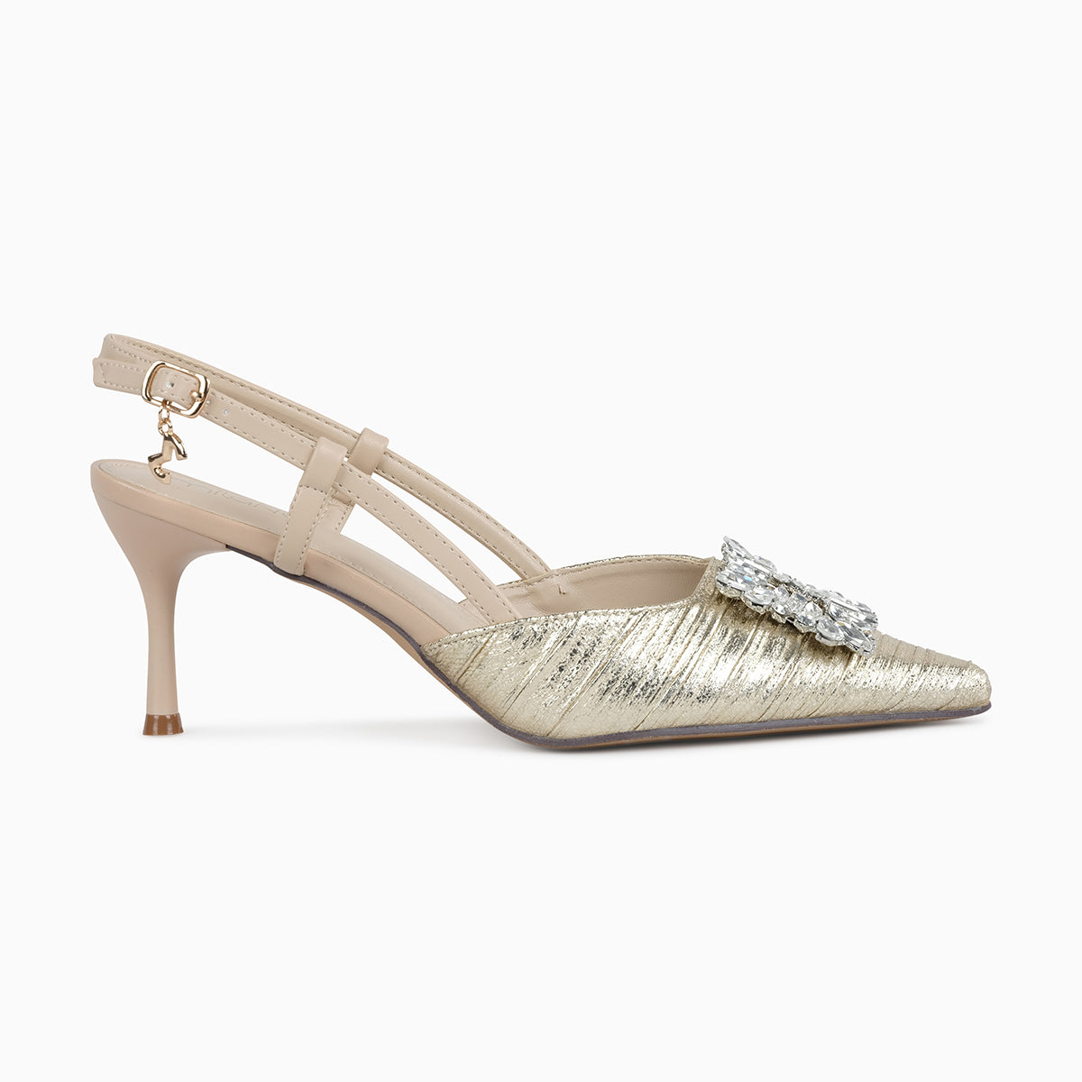 VATA-SHINE-Slingback-Gold